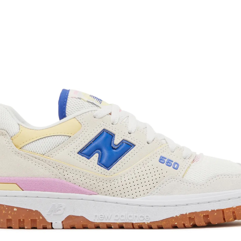 Brand New New Balance 550 Cream Sneakers Sea Salt Marine Blue